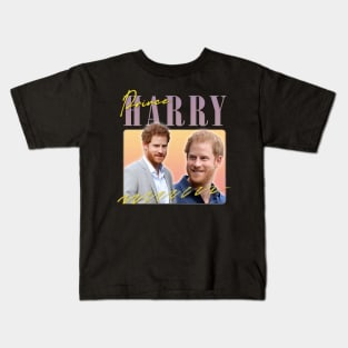 Prince Harry Retro Aesthetic Kids T-Shirt